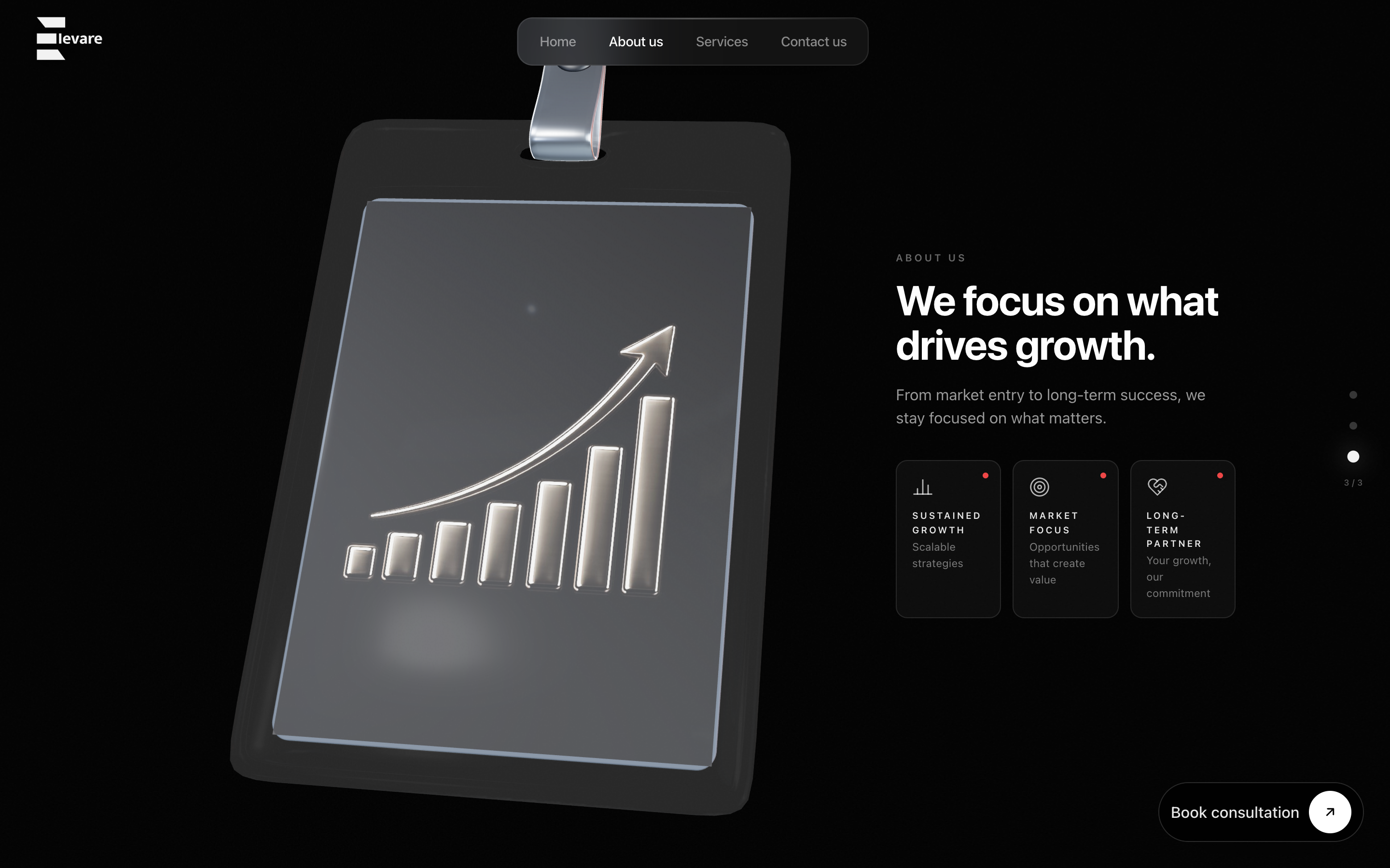About 3 — We focus on what drives growth